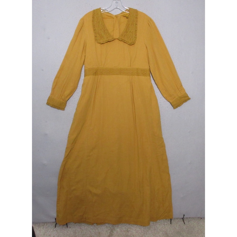 April Cornell Mustard Midi Dress